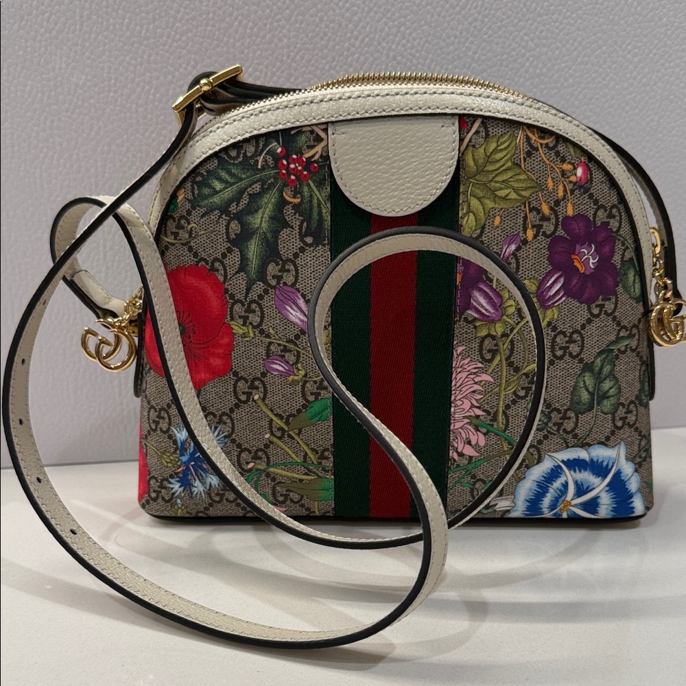 Gucci Multicolor Floral Crossbody Bag - Picture 3 of 8